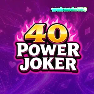 Tampilan visual slot 40 Power Joker dengan simbol klasik dan latar belakang galaksi